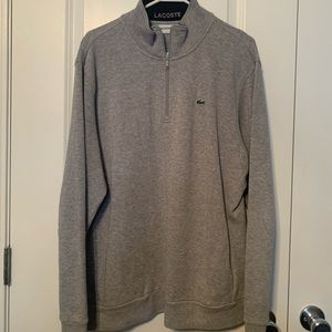 Gray Lacoste Pullover XL